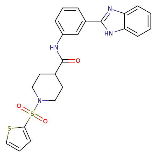 N-[3-(1H-1,3-benzodiazol-2-yl)phenyl]-1-(thiophene-2-sulfonyl)piperidine-4-carboxamide