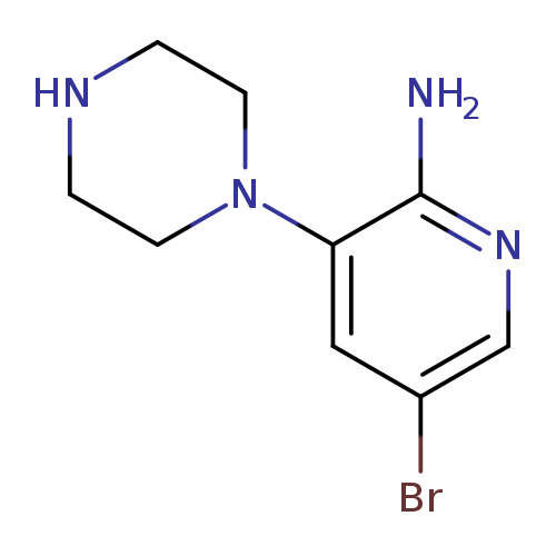 5-Bromo-3-(piperazin-1-yl)pyridin-2-amine