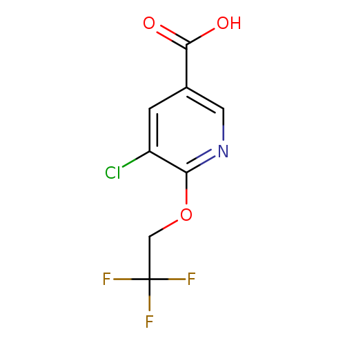5-chloro-6-(2,2,2-trifluoroethoxy)pyridine-3-carboxylic acid