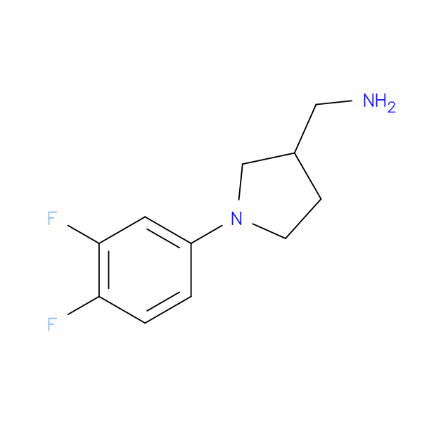 [1-(3,4-Difluorophenyl)pyrrolidin-3-yl]methanamine