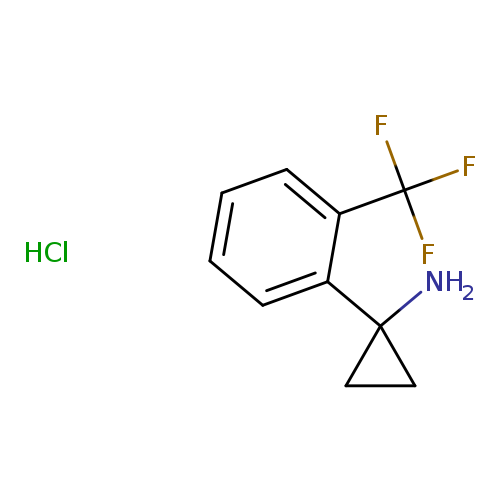 Cyclopropanamine, 1-[2-(trifluoromethyl)phenyl]-, hydrochloride (1:1)