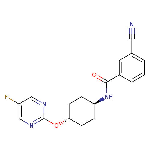 3-cyano-N-[(1r,4r)-4-[(5-fluoropyrimidin-2-yl)oxy]cyclohexyl]benzamide