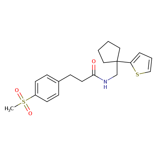 3-(4-methanesulfonylphenyl)-N-{[1-(thiophen-2-yl)cyclopentyl]methyl}propanamide