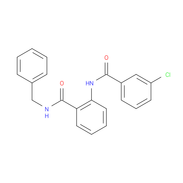 N-benzyl-2-[(3-chlorobenzoyl)amino]benzamide