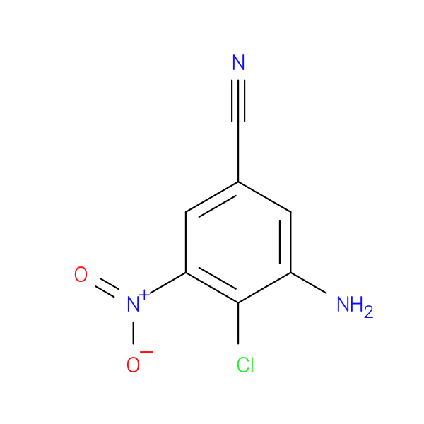 3-amino-4-chloro-5-nitrobenzonitrile