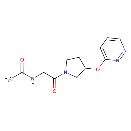 N-{2-oxo-2-[3-(pyridazin-3-yloxy)pyrrolidin-1-yl]ethyl}acetamide