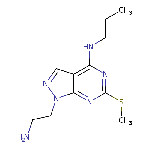 1-(2-AMINOETHYL)-6-(METHYLTHIO)-N-PROPYL-1H-PYRAZOLO[3,4-D]PYRIMIDIN-4-AM+