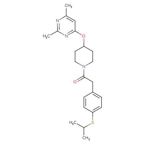 1-{4-[(2,6-dimethylpyrimidin-4-yl)oxy]piperidin-1-yl}-2-[4-(propan-2-ylsulfanyl)phenyl]ethan-1-one
