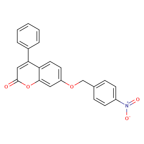 7-({4-nitrobenzyl}oxy)-4-phenyl-2H-chromen-2-one