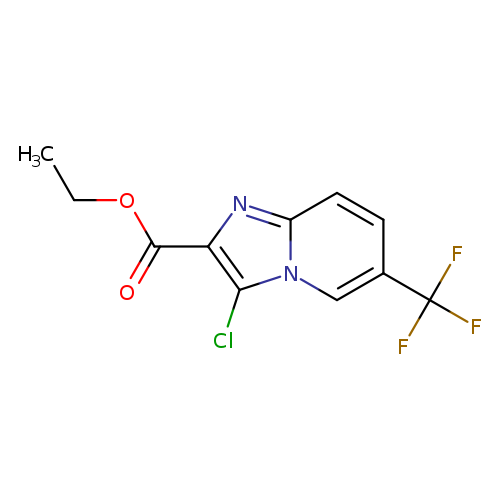ethyl 3-chloro-6-(trifluoromethyl)imidazo[1,2-a]pyridine-2-carboxylate