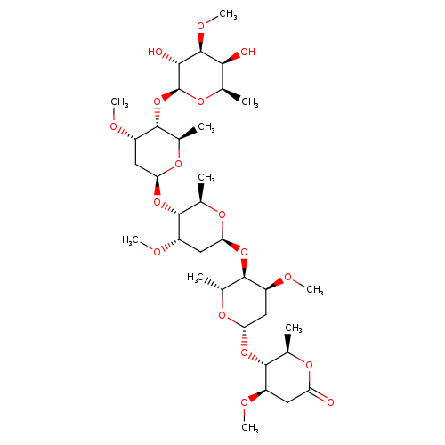 D-arabino-Hexonic acid, O-6-deoxy-3-O-methyl-β-D-galactopyranosyl-(1→4)-O-2,6-dideoxy-3-O-methyl-β-D-ribo-hexopyranosyl-(1→4)-O-2,6-dideoxy-3-O-methyl-β-D-ribo-hexopyranosyl-(1→4)-O-2,6-dideoxy-3-O-methyl-β-D-ribo-hexopyranosyl-(1→4)-2,6-dideoxy-3-O-methyl-, δ-lactone