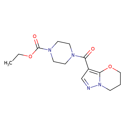 ethyl 4-{5H,6H,7H-pyrazolo[3,2-b][1,3]oxazine-3-carbonyl}piperazine-1-carboxylate