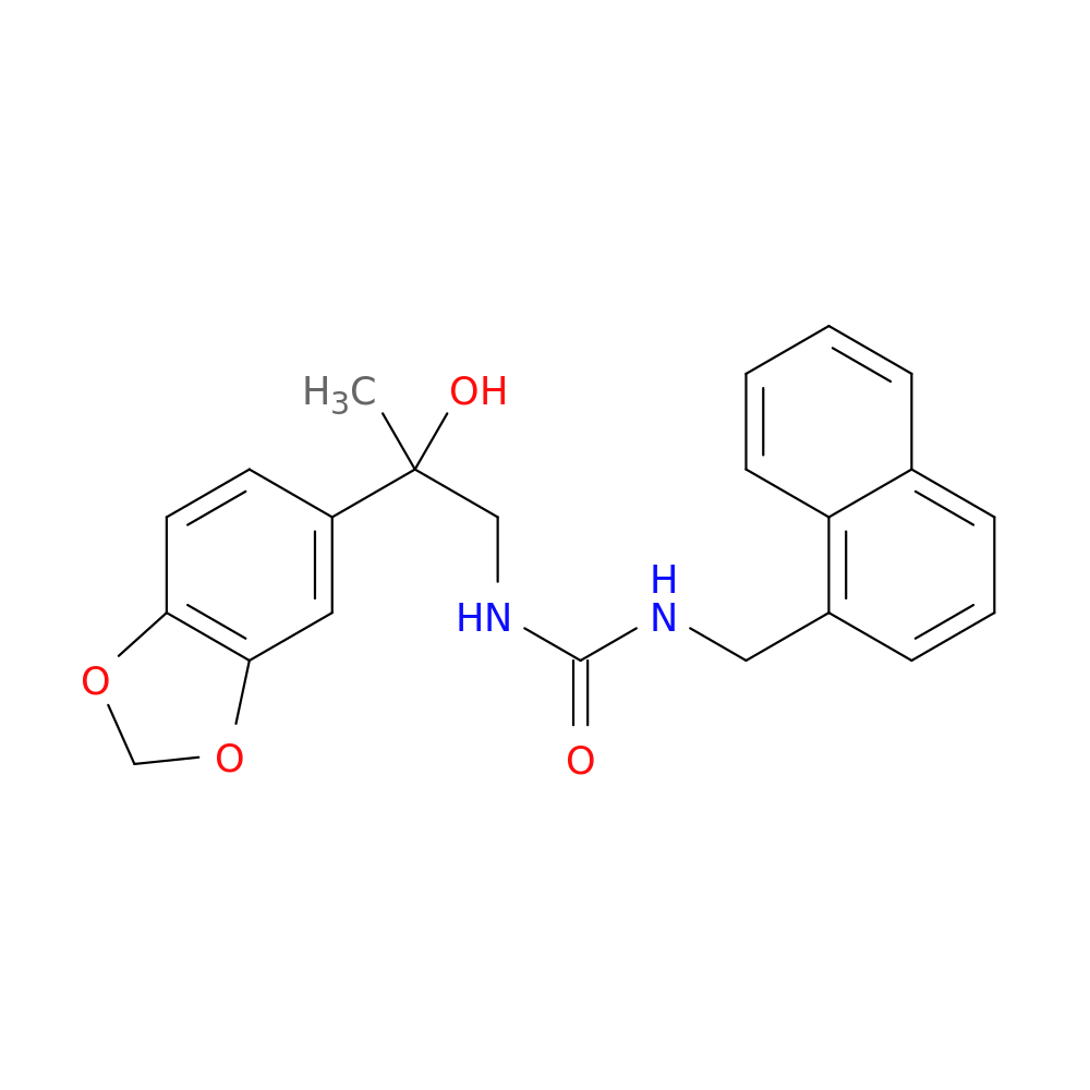 3-[2-(2H-1,3-benzodioxol-5-yl)-2-hydroxypropyl]-1-[(naphthalen-1-yl)methyl]urea