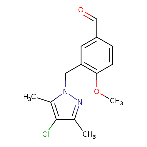 3-[(4-Chloro-3,5-dimethyl-1h-pyrazol-1-yl)methyl]-4-methoxybenzaldehyde
