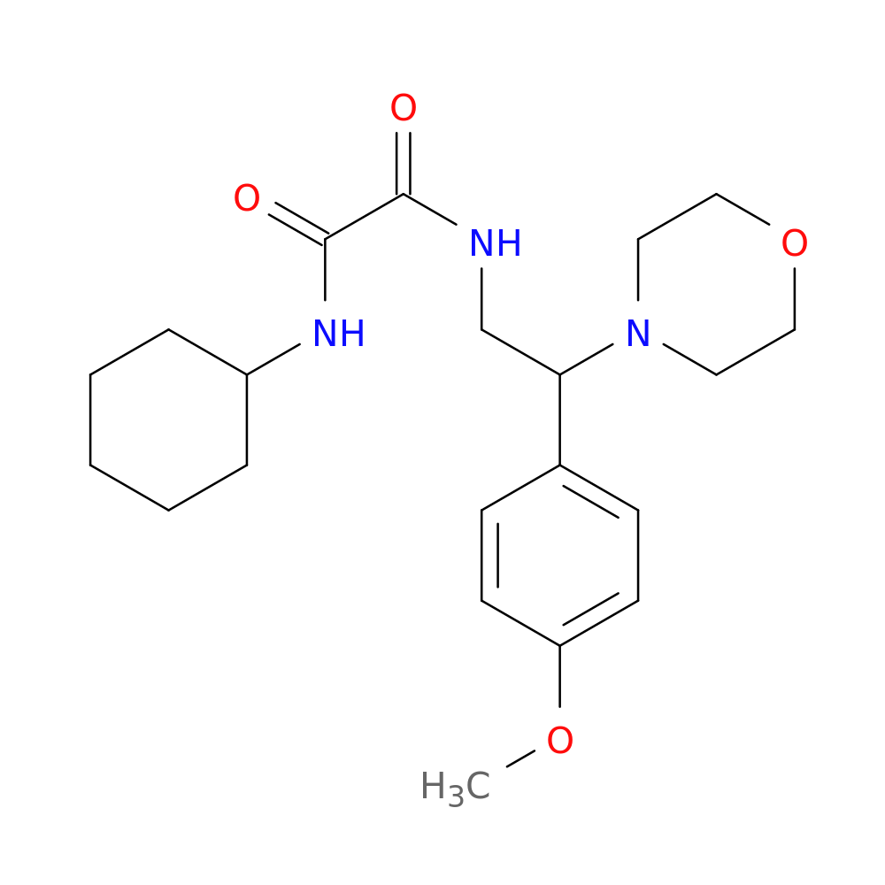 N'-cyclohexyl-N-[2-(4-methoxyphenyl)-2-(morpholin-4-yl)ethyl]ethanediamide