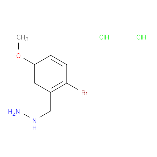 [(2-bromo-5-methoxyphenyl)methyl]hydrazine dihydrochloride