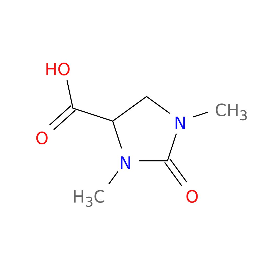 1,3-dimethyl-2-oxoimidazolidine-4-carboxylic acid