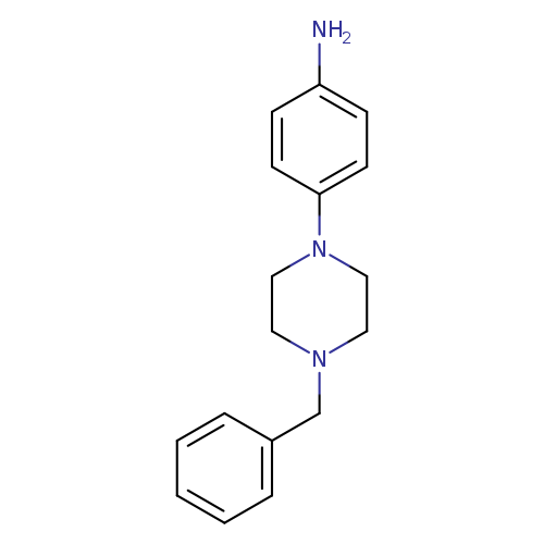 Benzenamine, 4-[4-(phenylmethyl)-1-piperazinyl]-