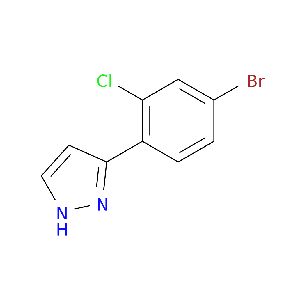 3-(4-bromo-2-chlorophenyl)-1H-pyrazole