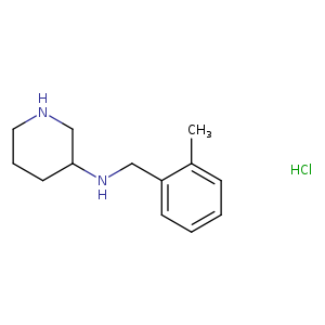 3-Piperidinamine, N-[(2-methylphenyl)methyl]-, hydrochloride (1:1)