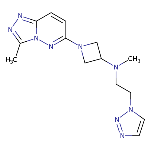 N-methyl-1-{3-methyl-[1,2,4]triazolo[4,3-b]pyridazin-6-yl}-N-[2-(1H-1,2,3-triazol-1-yl)ethyl]azetidin-3-amine