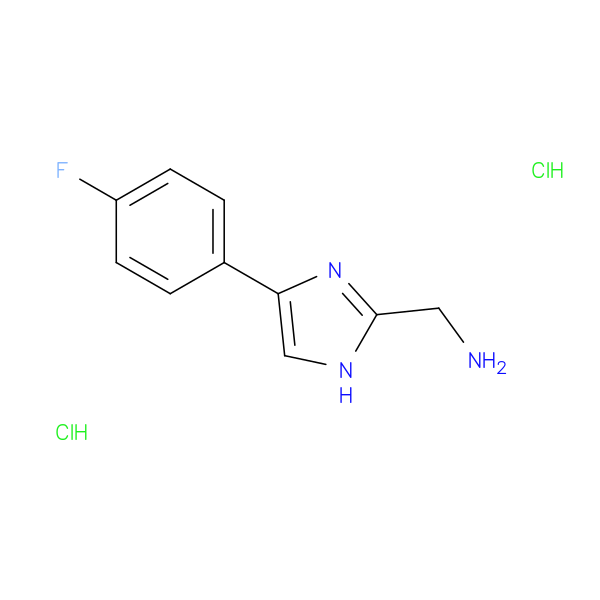 [4-(4-fluorophenyl)-1H-imidazol-2-yl]methanamine dihydrochloride