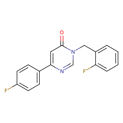 6-(4-fluorophenyl)-3-[(2-fluorophenyl)methyl]-3,4-dihydropyrimidin-4-one