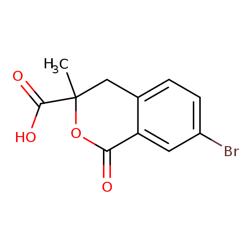 7-bromo-3-methyl-1-oxo-3,4-dihydro-1H-2-benzopyran-3-carboxylic acid