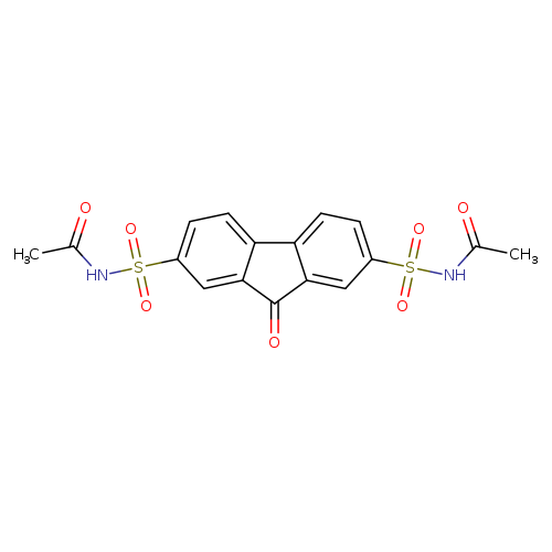 N-{[7-(acetamidosulfonyl)-9-oxo-9H-fluoren-2-yl]sulfonyl}acetamide