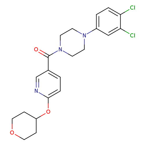 1-(3,4-dichlorophenyl)-4-[6-(oxan-4-yloxy)pyridine-3-carbonyl]piperazine