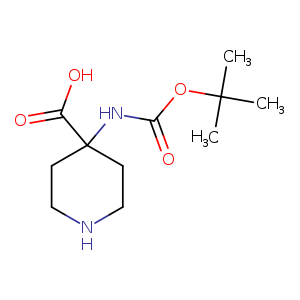 4-((tert-Butoxycarbonyl)amino)piperidine-4-carboxylic acid