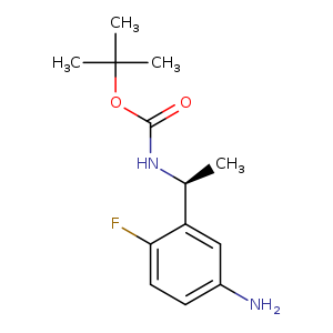 tert-butyl N-[(1S)-1-(5-amino-2-fluoro-phenyl)ethyl]carbamate
