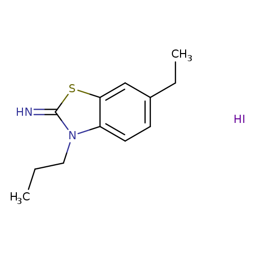 6-ethyl-3-propyl-2,3-dihydro-1,3-benzothiazol-2-imine hydroiodide