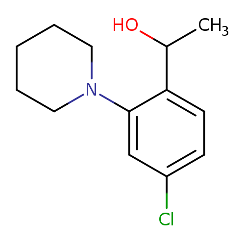 1-[4-Chloro-2-(1-piperidyl)phenyl]ethanol