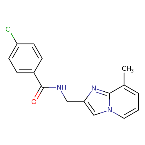 4-chloro-N-({8-methylimidazo[1,2-a]pyridin-2-yl}methyl)benzamide