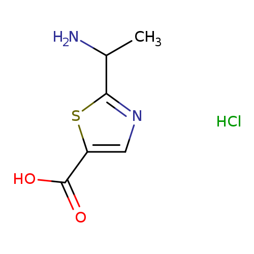 2-(1-aminoethyl)-1,3-thiazole-5-carboxylic acid hydrochloride