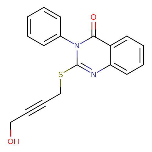 2-[(4-hydroxybut-2-yn-1-yl)sulfanyl]-3-phenyl-3,4-dihydroquinazolin-4-one