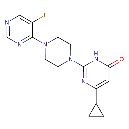 6-cyclopropyl-2-[4-(5-fluoropyrimidin-4-yl)piperazin-1-yl]-3,4-dihydropyrimidin-4-one