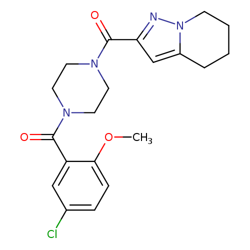 1-(5-chloro-2-methoxybenzoyl)-4-{4H,5H,6H,7H-pyrazolo[1,5-a]pyridine-2-carbonyl}piperazine