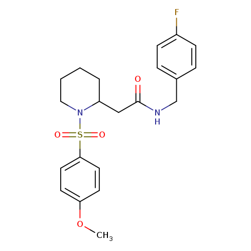 N-[(4-fluorophenyl)methyl]-2-[1-(4-methoxybenzenesulfonyl)piperidin-2-yl]acetamide