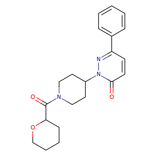 2-[1-(oxane-2-carbonyl)piperidin-4-yl]-6-phenyl-2,3-dihydropyridazin-3-one