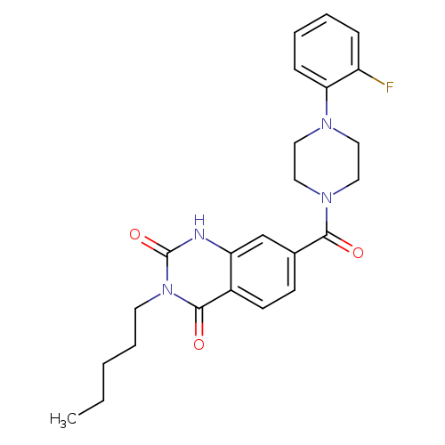 7-[4-(2-fluorophenyl)piperazine-1-carbonyl]-3-pentyl-1,2,3,4-tetrahydroquinazoline-2,4-dione