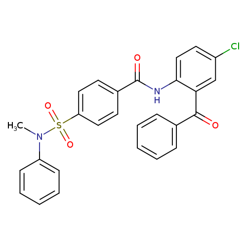 N-(2-benzoyl-4-chlorophenyl)-4-[methyl(phenyl)sulfamoyl]benzamide