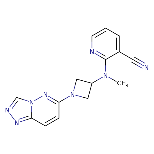2-[methyl(1-{[1,2,4]triazolo[4,3-b]pyridazin-6-yl}azetidin-3-yl)amino]pyridine-3-carbonitrile