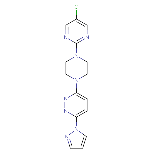 3-[4-(5-chloropyrimidin-2-yl)piperazin-1-yl]-6-(1H-pyrazol-1-yl)pyridazine