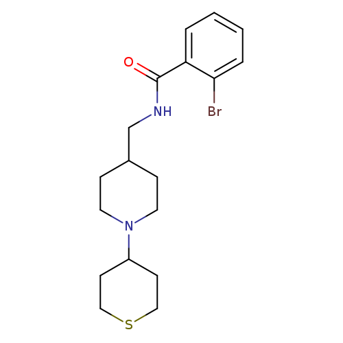 2-bromo-N-{[1-(thian-4-yl)piperidin-4-yl]methyl}benzamide