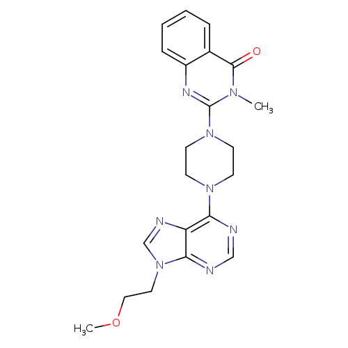 2-{4-[9-(2-methoxyethyl)-9H-purin-6-yl]piperazin-1-yl}-3-methyl-3,4-dihydroquinazolin-4-one