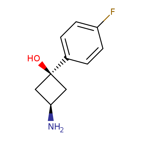 (1s,3s)-3-amino-1-(4-fluorophenyl)cyclobutan-1-ol
