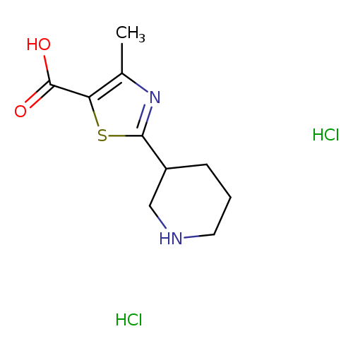 4-methyl-2-(piperidin-3-yl)-1,3-thiazole-5-carboxylicaciddihydrochloride