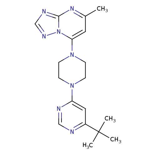 4-tert-butyl-6-(4-{5-methyl-[1,2,4]triazolo[1,5-a]pyrimidin-7-yl}piperazin-1-yl)pyrimidine